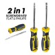 CN 2-Way Screwdriver 2 in 1 Flat/Philips Chrome Vanadium Steel 4'' (100MM) With Rubber Grip CN 2-Way Screwdriver 2 in 1 Flat/Philips Chrome Vanadium Steel 4'' (100MM) With Rubber Grip