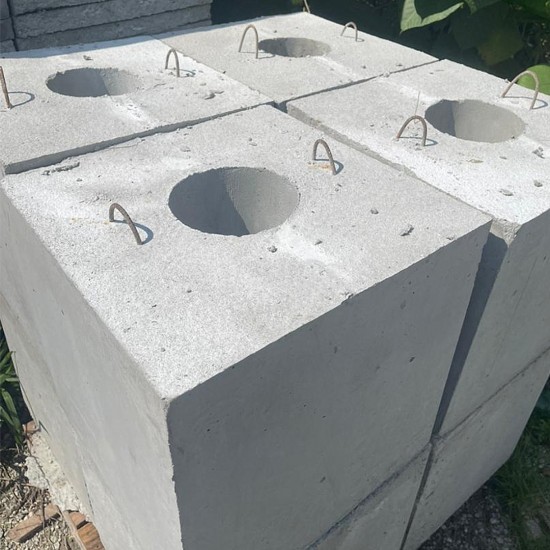 Home Store Precast Concrete Bollard Footing Base 375MM (L) x 375MM (W) x 450MM (H) Home Store Precast Concrete Bollard Footing Base 375MM (L) x 375MM (W) x 450MM (H)