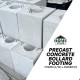 Home Store Precast Concrete Bollard Footing Base 375MM (L) x 375MM (W) x 450MM (H) Home Store Precast Concrete Bollard Footing Base 375MM (L) x 375MM (W) x 450MM (H)