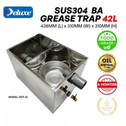 Deluxe DGT42 SUS 304 BA Grease Trap 438MM (L) x 310MM (W) x 310MM (H) 42L
