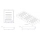 Home Store Precast Compress Slab With Reinforment Y10SQ Steel Bars & Fibre Strands 450MM (W) x 600MM (L) x 100MM (T)