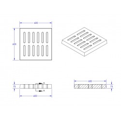 Home Store Precast Compress Slab With Reinforment Y10SQ Steel Bars & Fibre Strands 600MM (W) x 600MM (L) x 75MM (T) Home Store Precast Compress Slab With Reinforment Y10SQ Steel Bars & Fibre Strands 600MM (W) x 600MM (L) x 75MM (T)