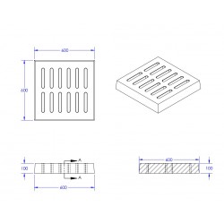 Home Store Precast Compress Slab With Reinforment Y10SQ Steel Bars & Fibre Strands 600MM (W) x 600MM (L) x 100MM (T) Home Store Precast Compress Slab With Reinforment Y10SQ Steel Bars & Fibre Strands 600MM (W) x 600MM (L) x 100MM (T)