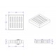 Home Store Precast Compress Slab With Reinforment Y10SQ Steel Bars & Fibre Strands 600MM (W) x 600MM (L) x 100MM (T)