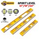 Buaya Professional Spirit Level 12'' (300MM) / 18'' (450MM) / 24'' (600MM) - Yellow Buaya Professional Spirit Level 12'' (300MM) / 18'' (450MM) / 24'' (600MM) - Yellow