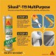 Sika Sikasil 119 Multipurpose Neutral Curing Silicone Sealant For Interior & Exterior 270ML - Clear/Black/Grey/White Sika Sikasil 119 Multipurpose Neutral Curing Silicone Sealant For Interior & Exterior 270ML - Clear/Black/Grey/White