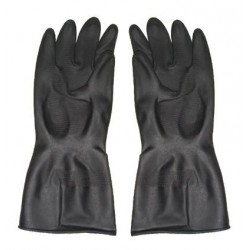 Best Quality Black Industrial Rubber Gloves Size:G (PAIR)