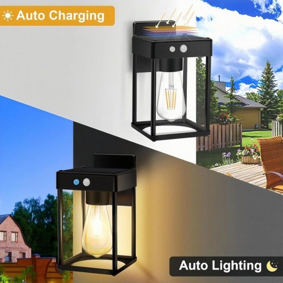 Suriang SWL301 Solar Wall Light Metal & Glass Body IP65 Waterproof LED Warm White Light Suriang SWL301 Solar Wall Light Metal & Glass Body IP65 Waterproof LED Warm White Light
