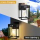 Suriang SWL301 Solar Wall Light Metal & Glass Body IP65 Waterproof LED Warm White Light Suriang SWL301 Solar Wall Light Metal & Glass Body IP65 Waterproof LED Warm White Light