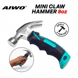 Aiwo Mini Claw Hammer 8oz With Short TPR Handle 6''