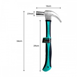 Aiwo Top Grade Claw Hammer 16oz 27MM With TPR Handle Aiwo Top Grade Claw Hammer 16oz 27MM With TPR Handle