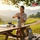 ATKC SUS304 Tumbler Bottle 2.2L With Magnetic Ring Handle