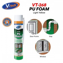 V-Tech VT-268 Polyurethane PU Foam 750ML - Light Yellow
