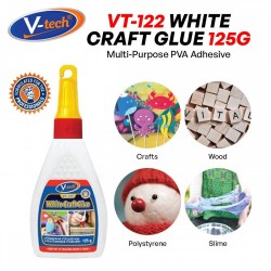 V-Tech VT-122 White Craft Glue 125G - White (Dry Clear)