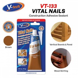 V-Tech VT-133 Vital Nails Construction Adhesive Sealant 75G - Brown