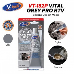 V-Tech VT-152P Vital Grey Pro RTV Silicone Gasket Maker Up to 625°F 85G - Grey
