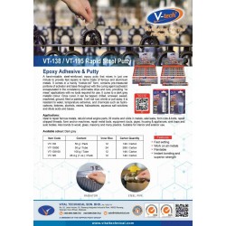 V-Tech VT-138 Rapid Steel Putty 50G - Dark Grey V-Tech VT-138 Rapid Steel Putty 50G - Dark Grey