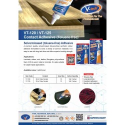 V-Tech VT-120 Contact Adhesive Solvent-based (Toluene-Free) Adhesive 50ML - Light Brown V-Tech VT-120 Contact Adhesive Solvent-based (Toluene-Free) Adhesive 50ML - Light Brown