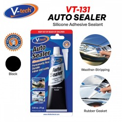 V-Tech VT-131 Auto Seal Silicone Adhesive Sealant 75G - Black