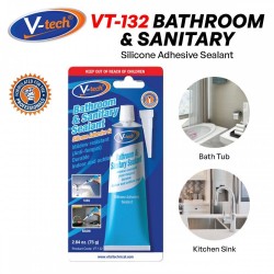 V-Tech VT-132 Bathroom & Sanitary Sealant 75G – White