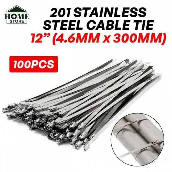 Home Store 4''/6''8''/10''/12''/14''/16''/18''/20''/22''/24'' 201 Stainless Steel Cable Tie - 100PCS/PKT