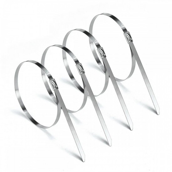 Home Store 4''/6''8''/10''/12''/14''/16''/18''/20''/22''/24'' 201 Stainless Steel Cable Tie - 100PCS/PKT