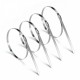 Home Store 4''/6''8''/10''/12''/14''/16''/18''/20''/22''/24'' 201 Stainless Steel Cable Tie - 100PCS/PKT