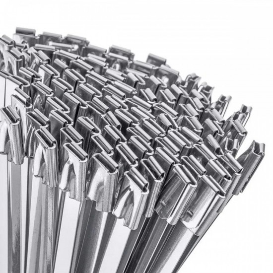 Home Store 4''/6''8''/10''/12''/14''/16''/18''/20''/22''/24'' 201 Stainless Steel Cable Tie - 100PCS/PKT