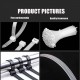 Home Store 12''/14''/16''/18''/20''/22''/24'' Black/White Nylon Cable Tie - 100PCS/PKT