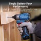 DongCheng DCKIT36BK Cordless Brushless Combo Kit DCPL04-8Z Impact Driver + DCJZ1250Z Driver Drill 12V 2.0Ah