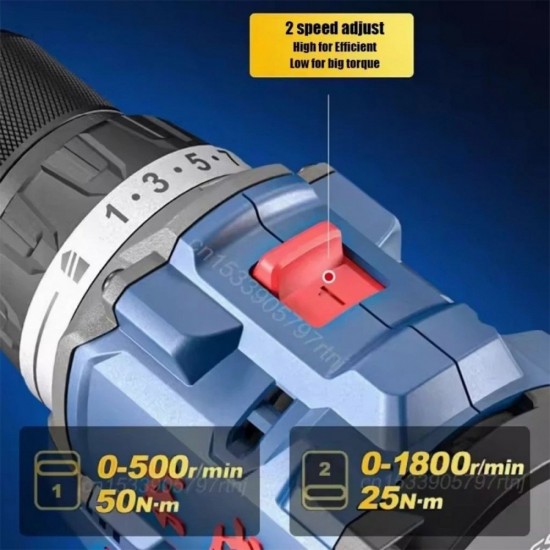 DongCheng DCKIT36BK Cordless Brushless Combo Kit DCPL04-8Z Impact Driver + DCJZ1250Z Driver Drill 12V 2.0Ah