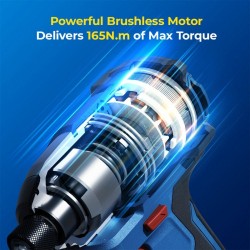 DongCheng DCKIT48AM Cordless Brushless Combo Kit DCPL165 Impact Driver + DCJZ2040Z Driver Drill 20V 2.0Ah DongCheng DCKIT48AM Cordless Brushless Combo Kit DCPL165 Impact Driver + DCJZ2040Z Driver Drill 20V 2.0Ah