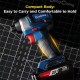 DongCheng DCKIT48AM Cordless Brushless Combo Kit DCPL165 Impact Driver + DCJZ2040Z Driver Drill 20V 2.0Ah