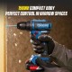 DongCheng DCKIT48AM Cordless Brushless Combo Kit DCPL165 Impact Driver + DCJZ2040Z Driver Drill 20V 2.0Ah