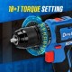DongCheng DCKIT48AM Cordless Brushless Combo Kit DCPL165 Impact Driver + DCJZ2040Z Driver Drill 20V 2.0Ah