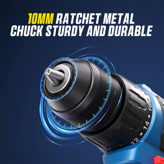 DongCheng DCKIT48AM Cordless Brushless Combo Kit DCPL165 Impact Driver + DCJZ2040Z Driver Drill 20V 2.0Ah