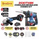 DongCheng DCKIT10BK Cordless Brushless Combo Kit DCZC22Z Rotary Hammer + DCSM03-100Z 100MM 4'' Angle Grinder 20V 4.0Ah DongCheng DCKIT10BK Cordless Brushless Combo Kit DCZC22Z Rotary Hammer + DCSM03-100Z 100MM 4'' Angle Grinder 20V 4.0Ah