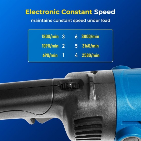 DongCheng DSP04-180 Polisher 7'' 180MM 1400W With Adjustable Speed 1-6