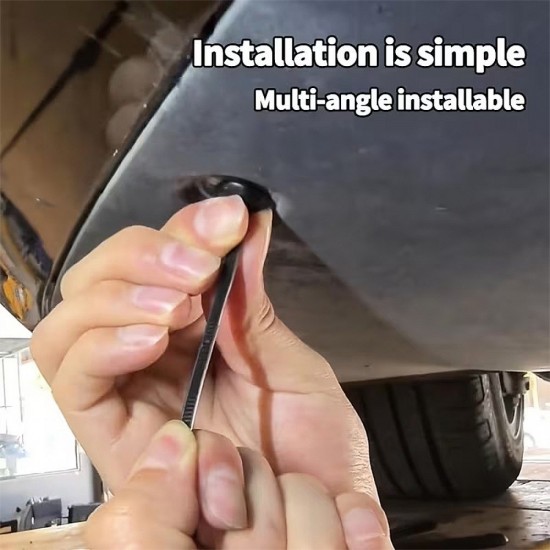 Home Store Nylon Cable Tie With Buckle Head 4.8MM (W) x 100MM 4'' (L) Black - 100PCS/PKT