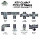Home Store Key Clamp Fittings Hot Dip Galvanised