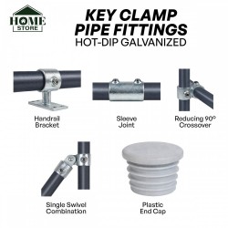 Home Store Key Clamp Fittings Hot Dip Galvanised
