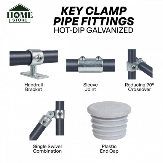 Home Store Key Clamp Fittings Hot Dip Galvanised