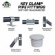 Home Store Key Clamp Fittings Hot Dip Galvanised
