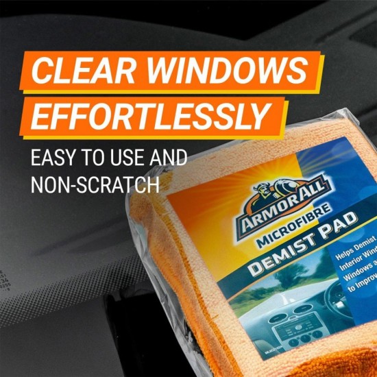 Armor All Microfibre Demist Pad 125MM (L) x 90MM (W) - 1PC/PKT Armor All Microfibre Demist Pad 125MM (L) x 90MM (W) - 1PC/PKT