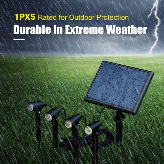Suriang YH0527-4 Solar Garden Lawn Spotlight IPX5 Waterproof LED Cool White Light Suriang YH0527-4 Solar Garden Lawn Spotlight IPX5 Waterproof LED Cool White Light
