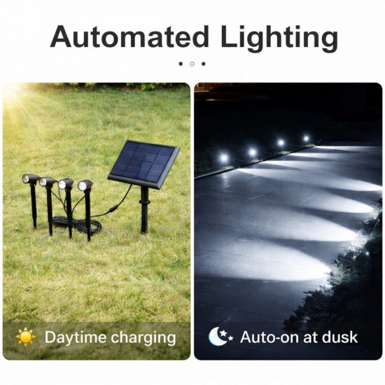 Suriang YH0527-4 Solar Garden Lawn Spotlight IPX5 Waterproof LED Cool White Light Suriang YH0527-4 Solar Garden Lawn Spotlight IPX5 Waterproof LED Cool White Light