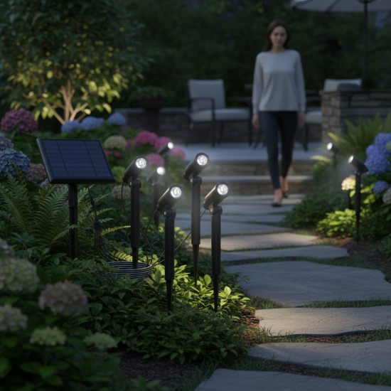 Suriang YH0527-4 Solar Garden Lawn Spotlight IPX5 Waterproof LED Cool White Light Suriang YH0527-4 Solar Garden Lawn Spotlight IPX5 Waterproof LED Cool White Light