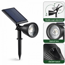 Suriang YH0519 Solar Garden Lawn Spotlight IP65 Waterproof LED Warm White Light Suriang YH0519 Solar Garden Lawn Spotlight IP65 Waterproof LED Warm White Light
