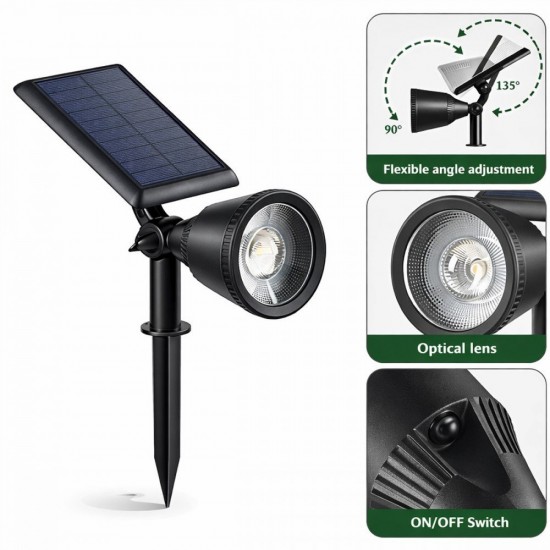 Suriang YH0519 Solar Garden Lawn Spotlight IP65 Waterproof LED Warm White Light Suriang YH0519 Solar Garden Lawn Spotlight IP65 Waterproof LED Warm White Light