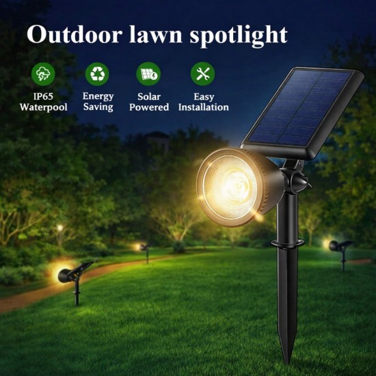 Suriang YH0519 Solar Garden Lawn Spotlight IP65 Waterproof LED Warm White Light Suriang YH0519 Solar Garden Lawn Spotlight IP65 Waterproof LED Warm White Light